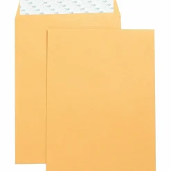 Business Source Self Adhesive Kraft Catalog Envelopes - Catalog - 9" Width x 12" Length - 28 lb - Self-sealing - Brown Kraft - Kraft - 250 / Box