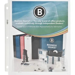 Business Source Sheet Protectors - For Letter 8 1/2