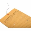 Business Source 2-sided Inter-Department Envelopes, 10" x 13", 28 Lb, Button & String, Kraft, Box Of 100
