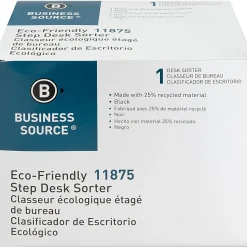 Business Source 6-slot Inclined Desk Step Sorter - 6 Compartment(s) - 6.5