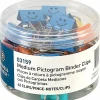 Business Source Smiling Face Binder Clips - Medium - for Paper, Office, Classroom - Sturdy - Assorted - 42 / Tube