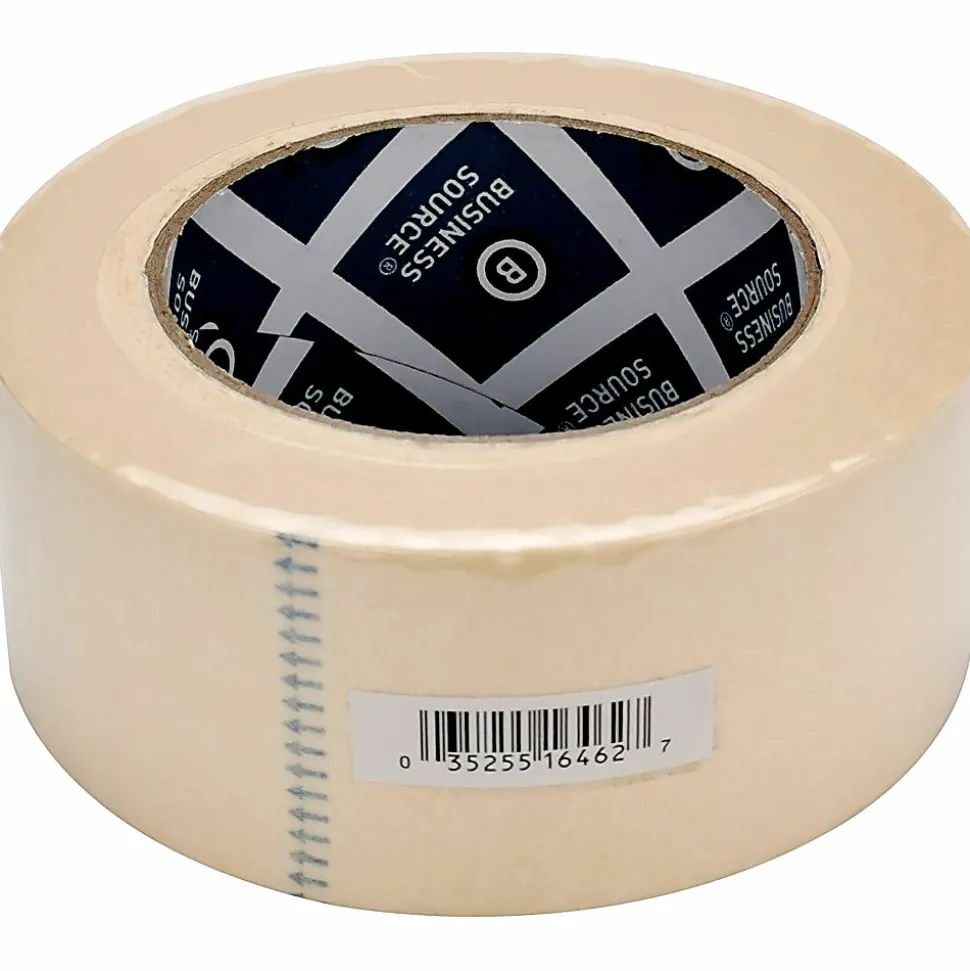 Business Source Utility-purpose Masking Tape - 60 yd x 2"- 3" Core - Tan - Crepe Paper Backing - - 16462
