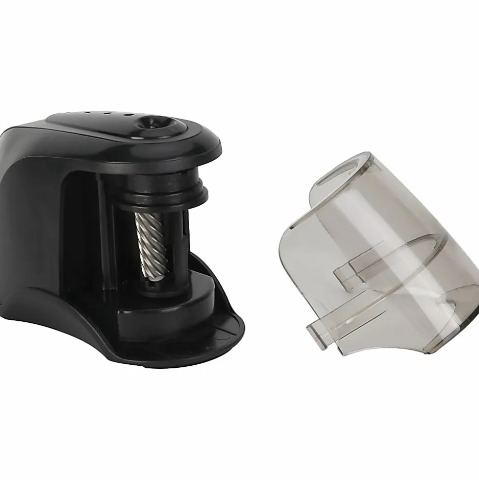 Business Source 2-way Electric Pencil Sharpener - AC Adapter Powered - Steel Alloy, ABS Plastic - 1 Each