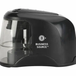 Business Source 2-way Electric Pencil Sharpener - AC Adapter Powered - Steel Alloy, ABS Plastic - 1 Each