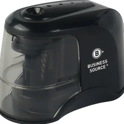 Business Source 2-way Electric Pencil Sharpener - AC Adapter Powered - Steel Alloy, ABS Plastic - 1 Each