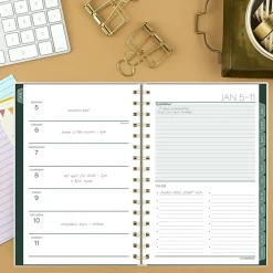 Cambridge® Emerald Isle 2026 Weekly Monthly Planner, Small, 5 1/2" x 8 1/2"