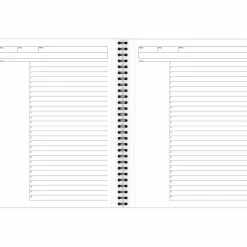 Cambridge LimitedĀ® Action PlannerĀ® Business Notebook, 80 Sheets, Gray, Medium, 7 1/4" x 9 1/2"