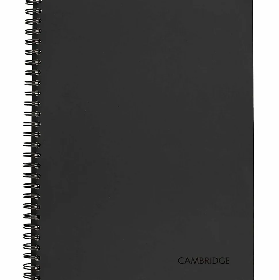 Cambridge Limited® Action Planner® Business Notebook, 80 Sheets, Gray, Medium, 7 1/4" x 9 1/2"