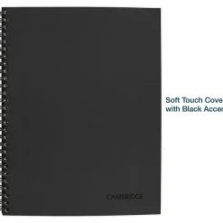 Cambridge Limited® Action Planner® Business Notebook, 80 Sheets, Gray, Medium, 7 1/4