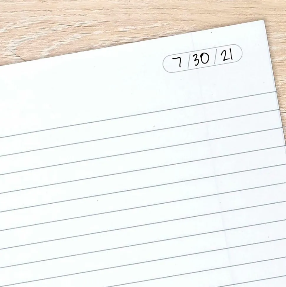 Cambridge® Limited® 30% Recycled Business Notebook, 6 5/8" x 9 1/2", 1 Subject, Legal Ruled, 80 Sheets, Black (06672)