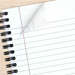 Cambridge® Limited® 30% Recycled Business Notebook, 6 5/8" x 9 1/2", 1 Subject, Legal Ruled, 80 Sheets, Black (06672)