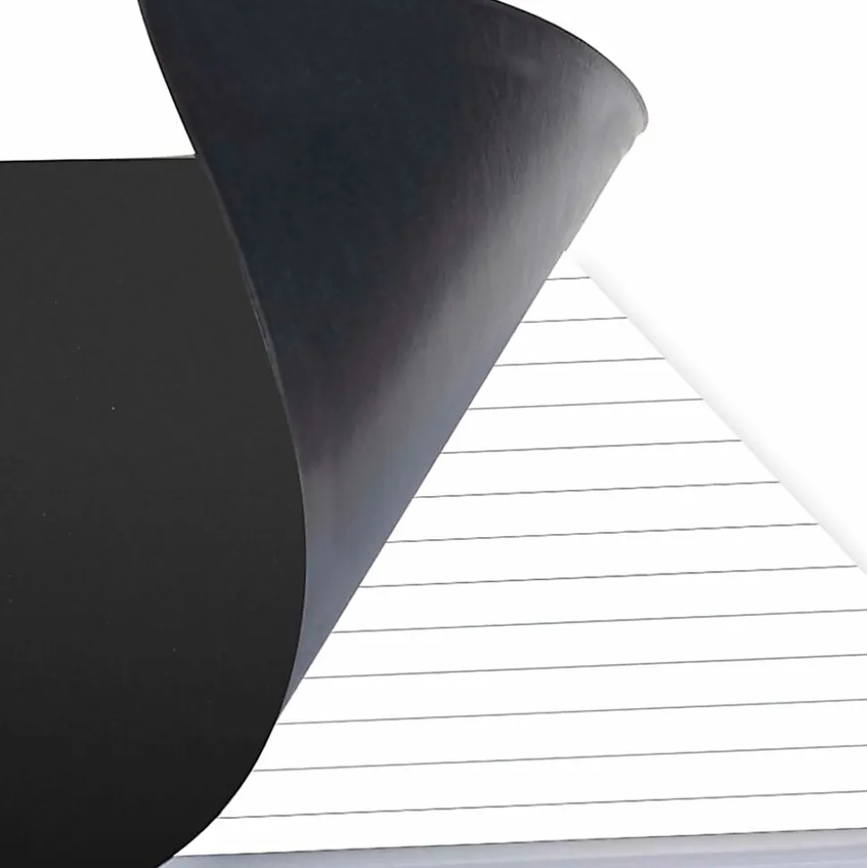 Cambridge® Limited® 30% Recycled Business Notebook, 6 5/8" x 9 1/2", 1 Subject, Legal Ruled, 80 Sheets, Black (06672)