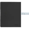Cambridge® Limited® 30% Recycled Business Notebook, 8 1/2" x 11", 1 Subject, Legal Ruled, 80 Sheets, Black (06132)