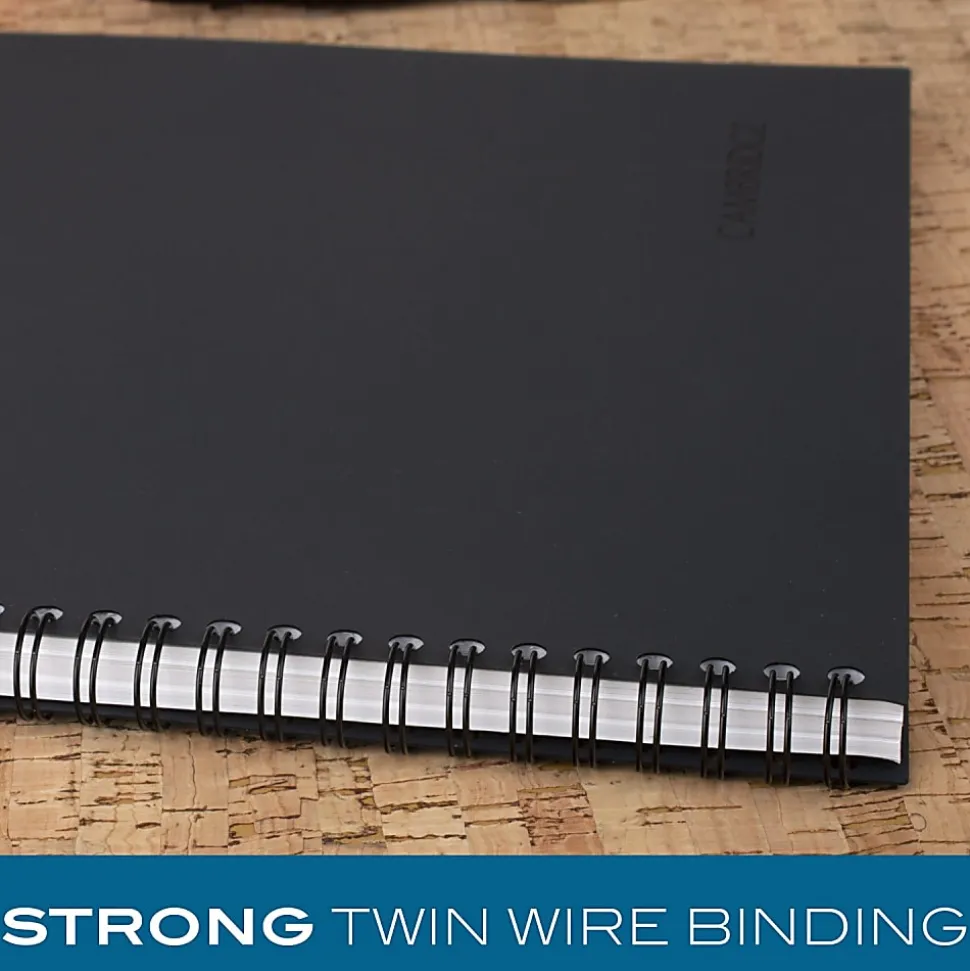 Cambridge® Limited® 30% Recycled Business Notebook, 8 1/2" x 11", 1 Subject, Legal Ruled, 80 Sheets, Black (06132)