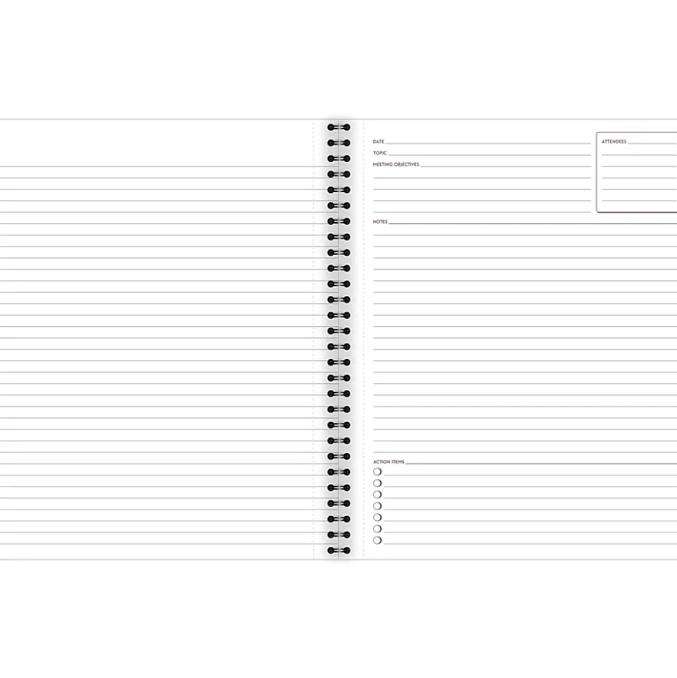 Cambridge® Limited® 30% Recycled Business Notebook, 8 1/2" x 11", 1 Subject, Legal Ruled, 80 Sheets, Black (06132)
