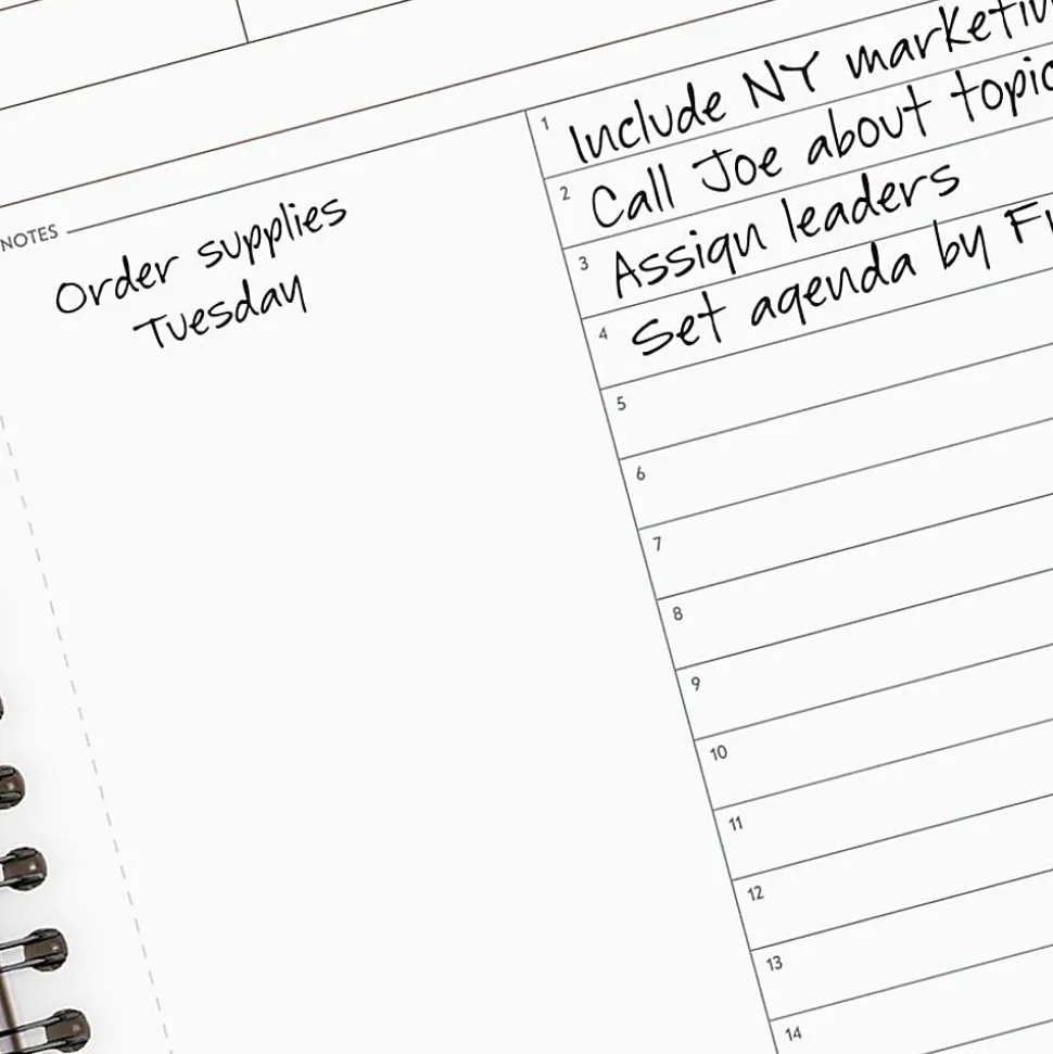 Cambridge® Limited® 30% Recycled Business Notebook, 8 1/4" x 11", 1 Subject, Wide Ruled, 80 Sheets, Black (06064)