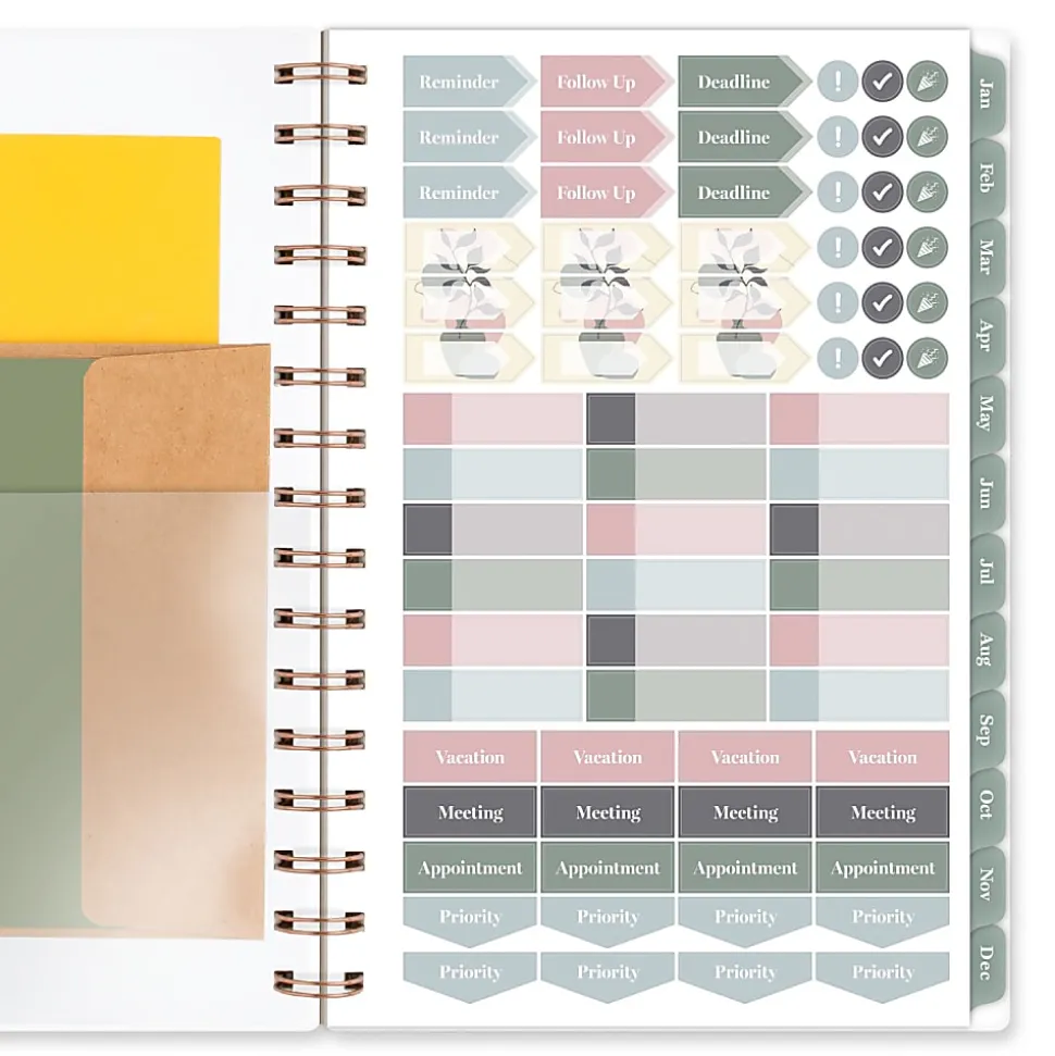 Cambridge® Serene 2026 Weekly Monthly Planner, Small, 5 1/2" x 8 1/2"