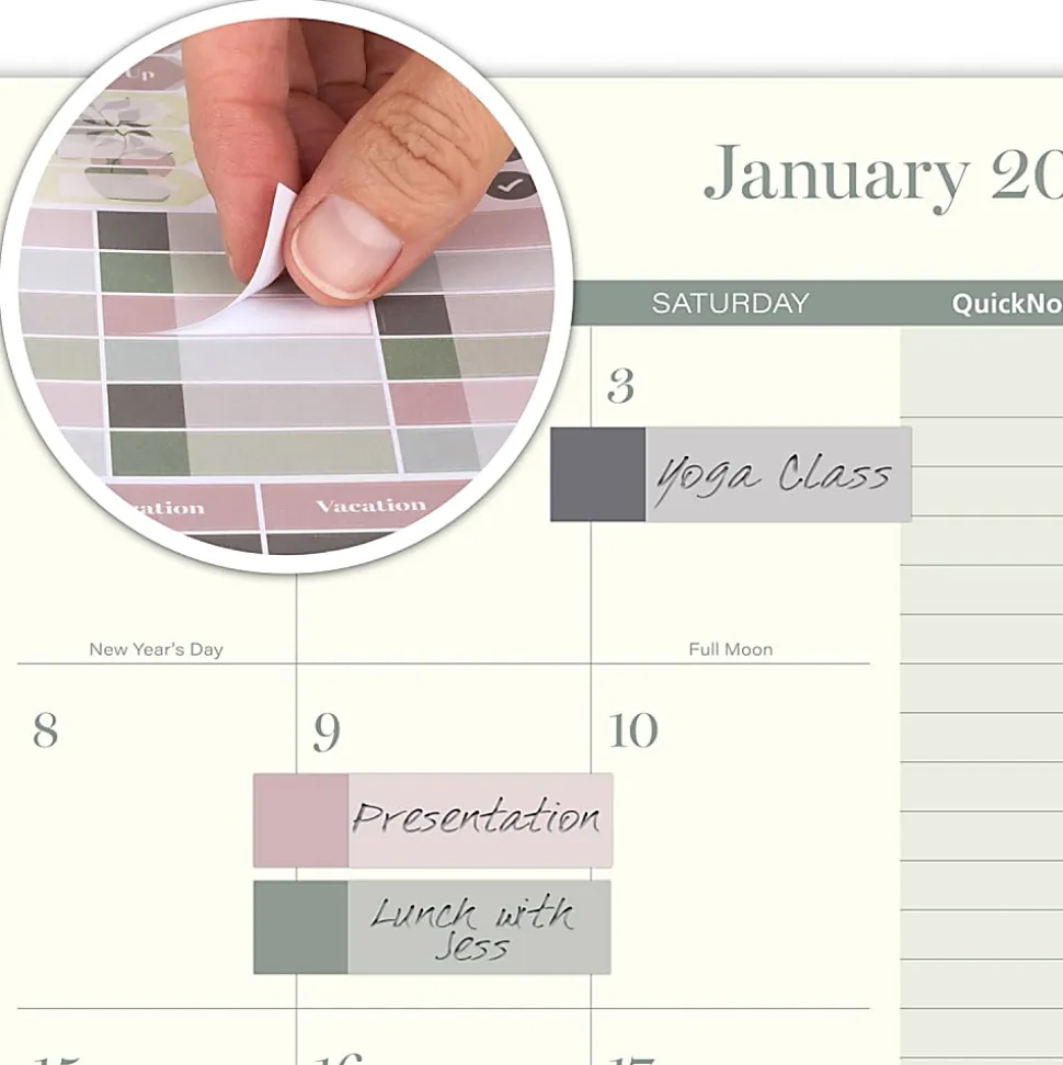 Cambridge® Serene 2026 Weekly Monthly Planner, Small, 5 1/2" x 8 1/2"