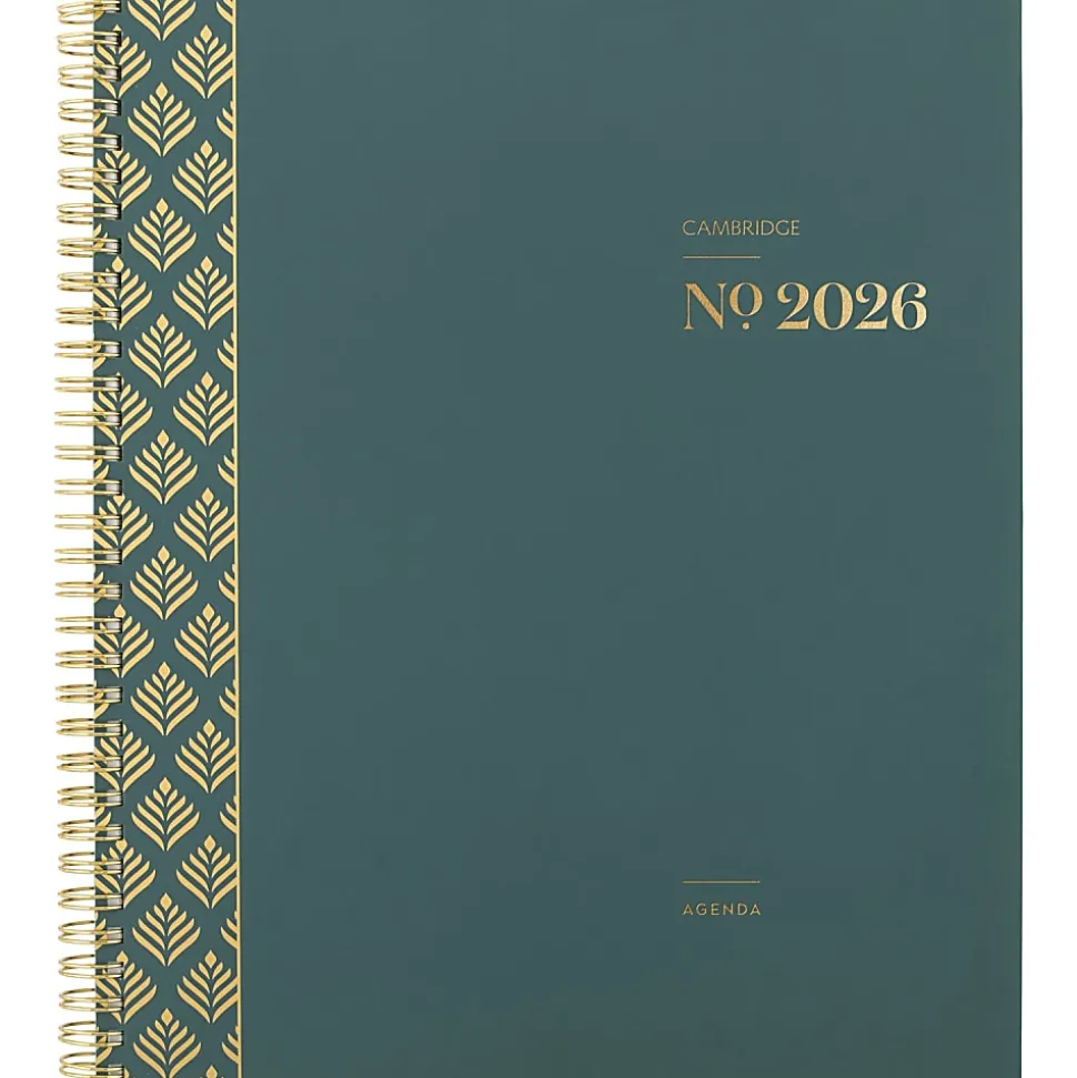 Cambridge® WorkStyle® Classic 2026 Weekly Monthly Planner, Transformative Teal, Large, 8 1/2" x 11"