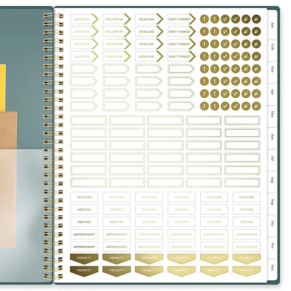 Cambridge® WorkStyle® Classic 2026 Weekly Monthly Planner, Transformative Teal, Large, 8 1/2" x 11"