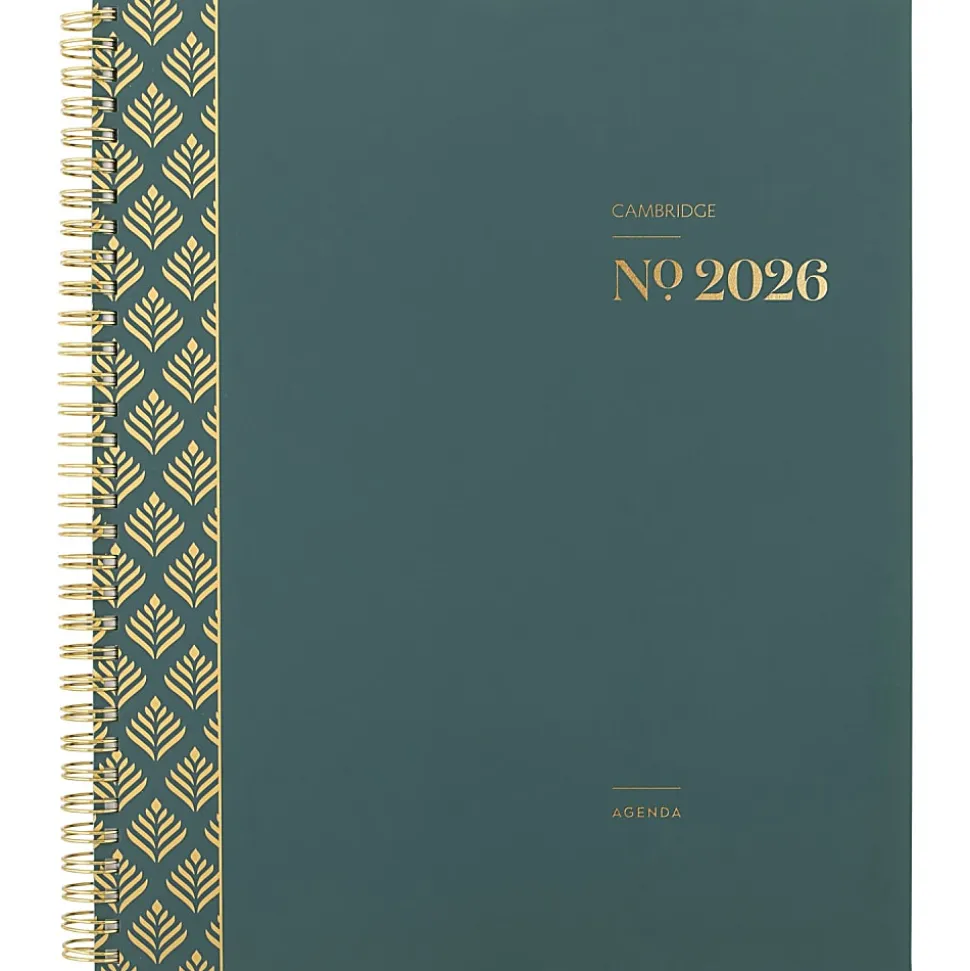 Cambridge® WorkStyle® Classic 2026 Weekly Monthly Planner, Transformative Teal, Large, 8 1/2" x 11"