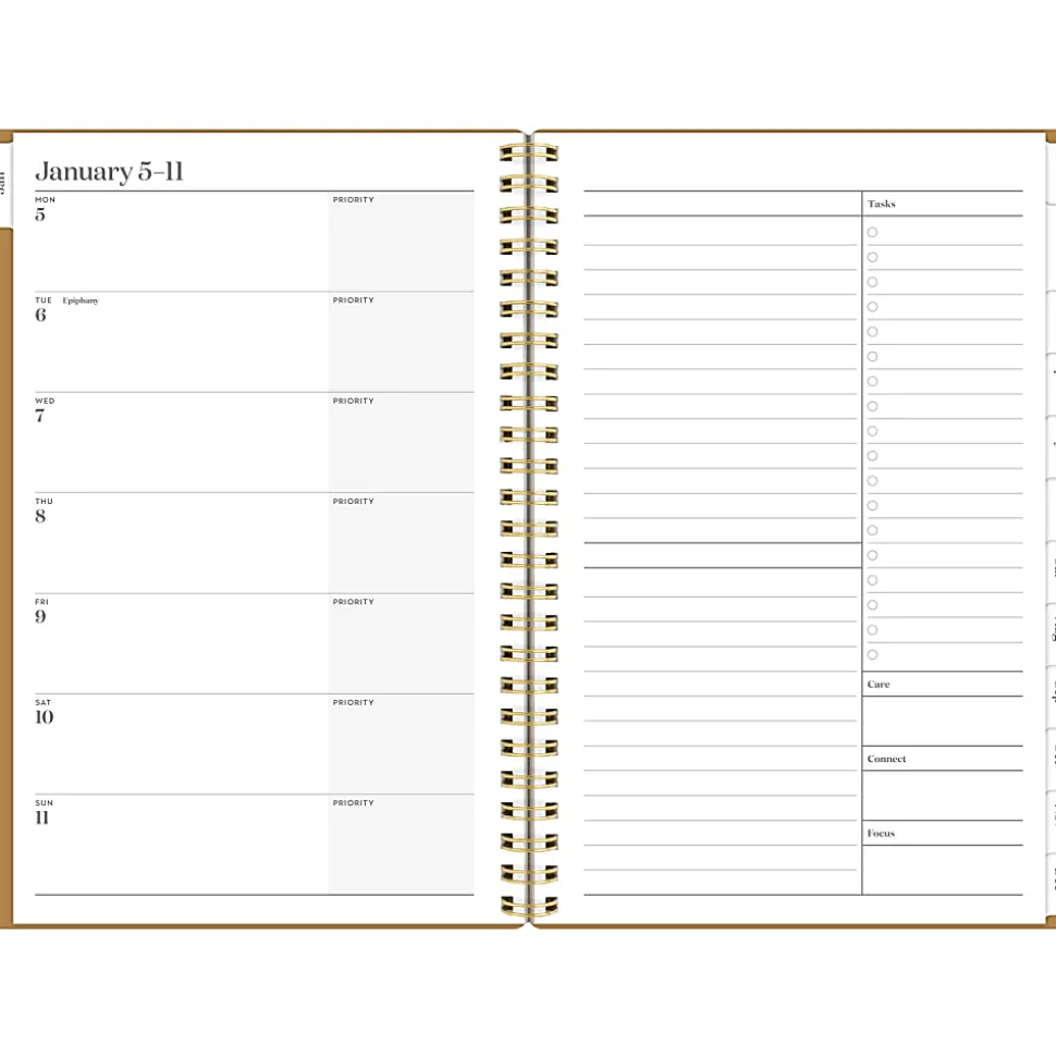 Cambridge® WorkStyle® Focus 2026 Weekly Monthly Planner, Sunbaked Clay, Small, 5 1/2" x 8 1/2"