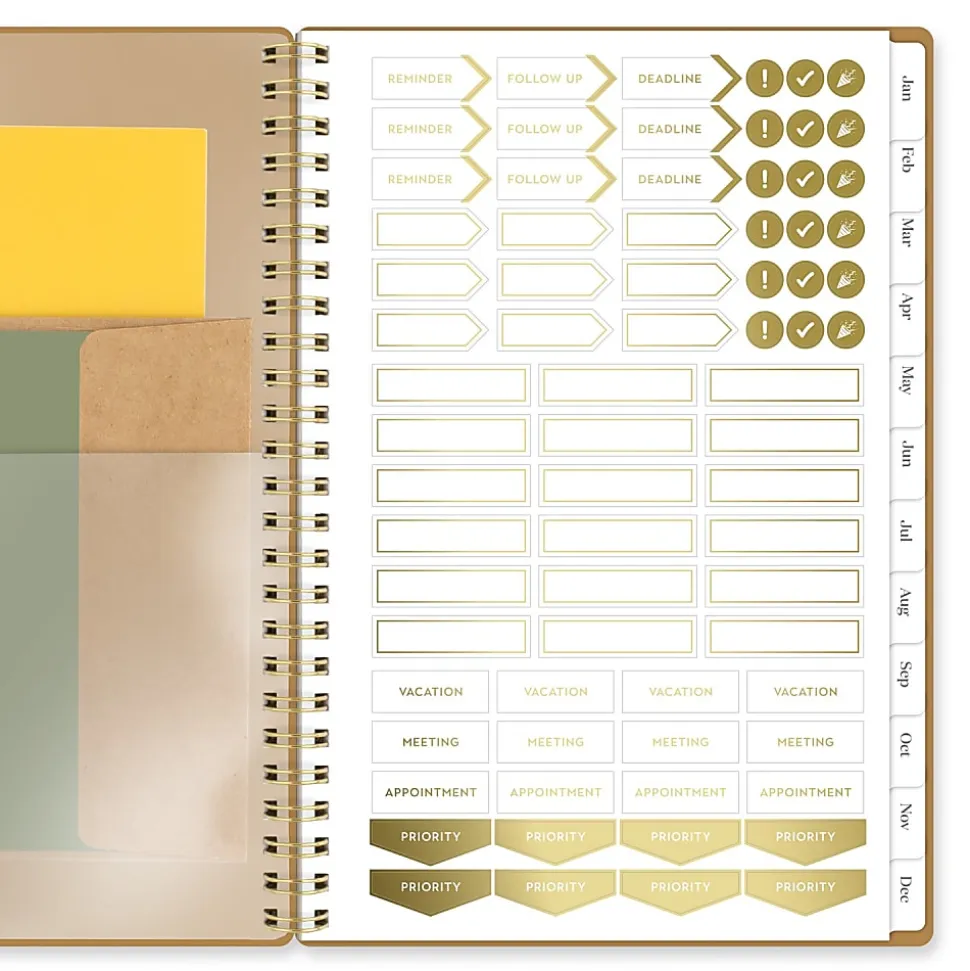 Cambridge® WorkStyle® Focus 2026 Weekly Monthly Planner, Sunbaked Clay, Small, 5 1/2" x 8 1/2"