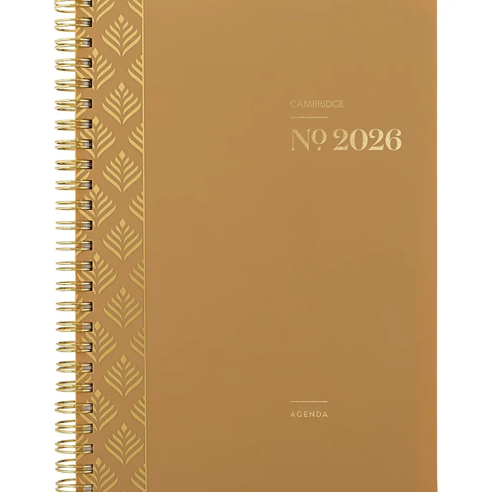 Cambridge® WorkStyle® Focus 2026 Weekly Monthly Planner, Sunbaked Clay, Small, 5 1/2" x 8 1/2"