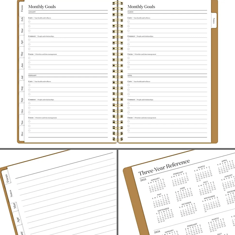 Cambridge® WorkStyle® Focus 2026 Weekly Monthly Planner, Sunbaked Clay, Small, 5 1/2" x 8 1/2"