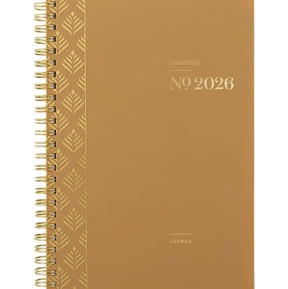 Cambridge® WorkStyle® Focus 2026 Weekly Monthly Planner, Sunbaked Clay, Small, 5 1/2" x 8 1/2"