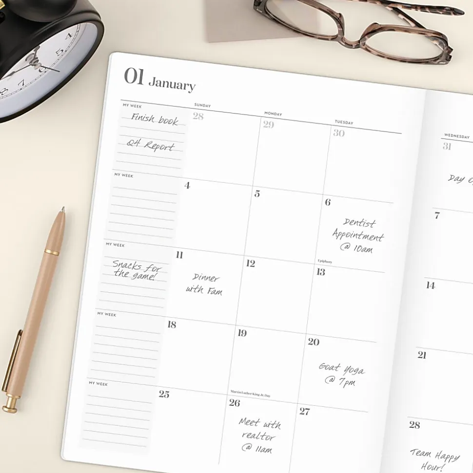 Cambridge® WorkStyle® 2026 Monthly Planner, Sunbaked Clay, Large, 8 1/2" x 11"