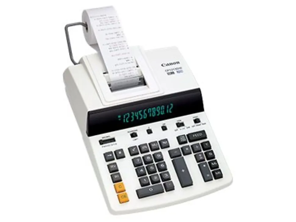Canon CP1213DIII Desktop Printing Calculator - Dual Color Print - Dot Matrix - 4.8 lps - Ergonomic Design, Independent Memory, Item Count - 9933B001