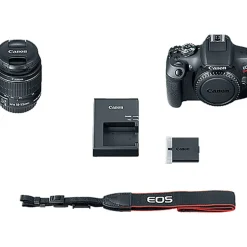 Canon EOS Rebel T7 24.1 Megapixel Digital SLR Camera with Lens - 0.71" - 2.17" (Lens 1), 2.95" - 11.81" (Lens 2) - 2727C021
