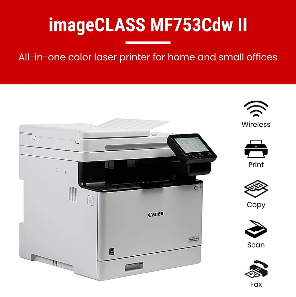 Canon imageCLASS MF753Cdw II Wireless Duplex Laser Color Printer