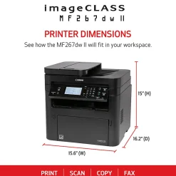 Canon® imageCLASS MF267dw II Wireless Laser All-In-One Monochrome Printer