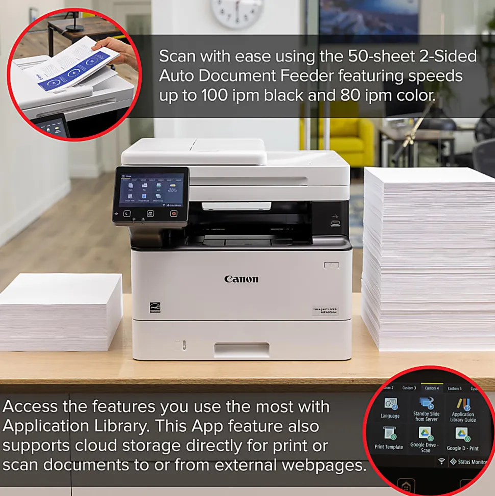 Canon imageCLASS MF465dw Wireless Mobile-Ready Duplex Laser All-In-One Monochrome Printer