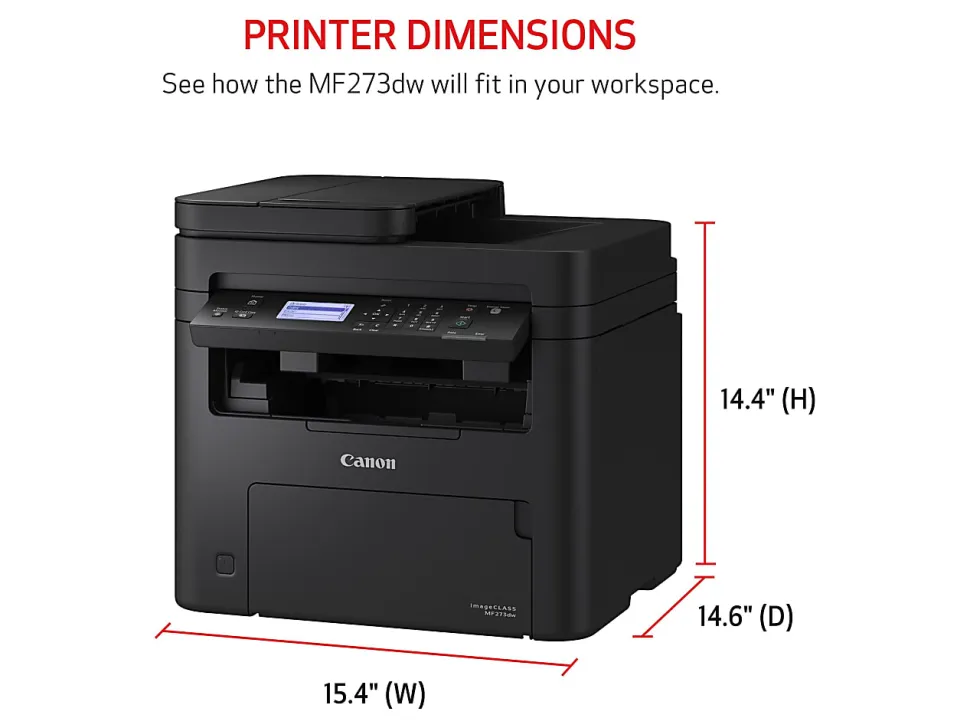 Canon® imageCLASS® MF273dw Wireless Duplex Laser All-in-One Monochrome Printer
