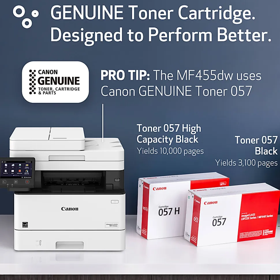 Canon® imageCLASS® MF455dw Wireless All-In-One Monochrome Laser Printer