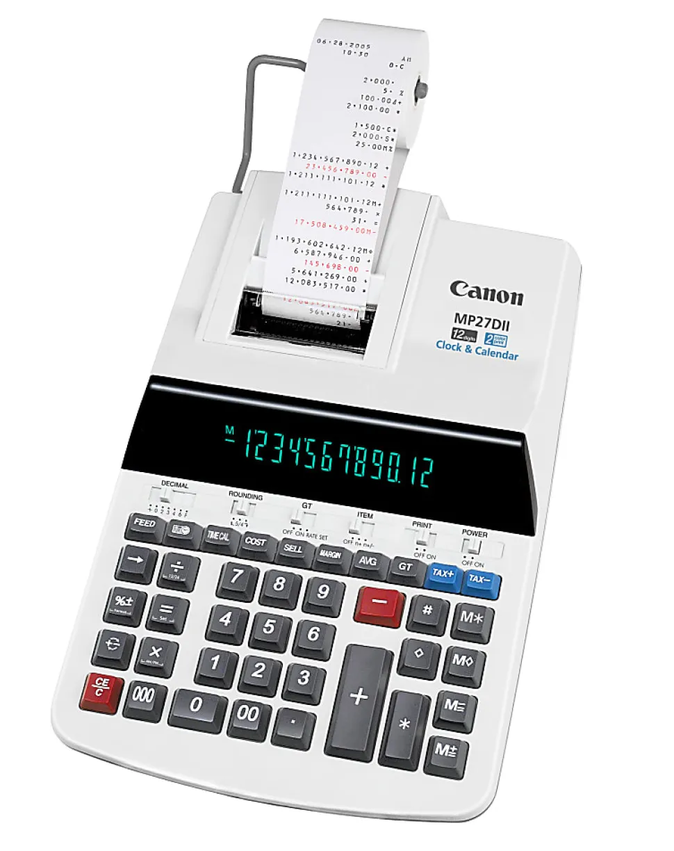 Canon MP27DII Printing Calculator, Gray