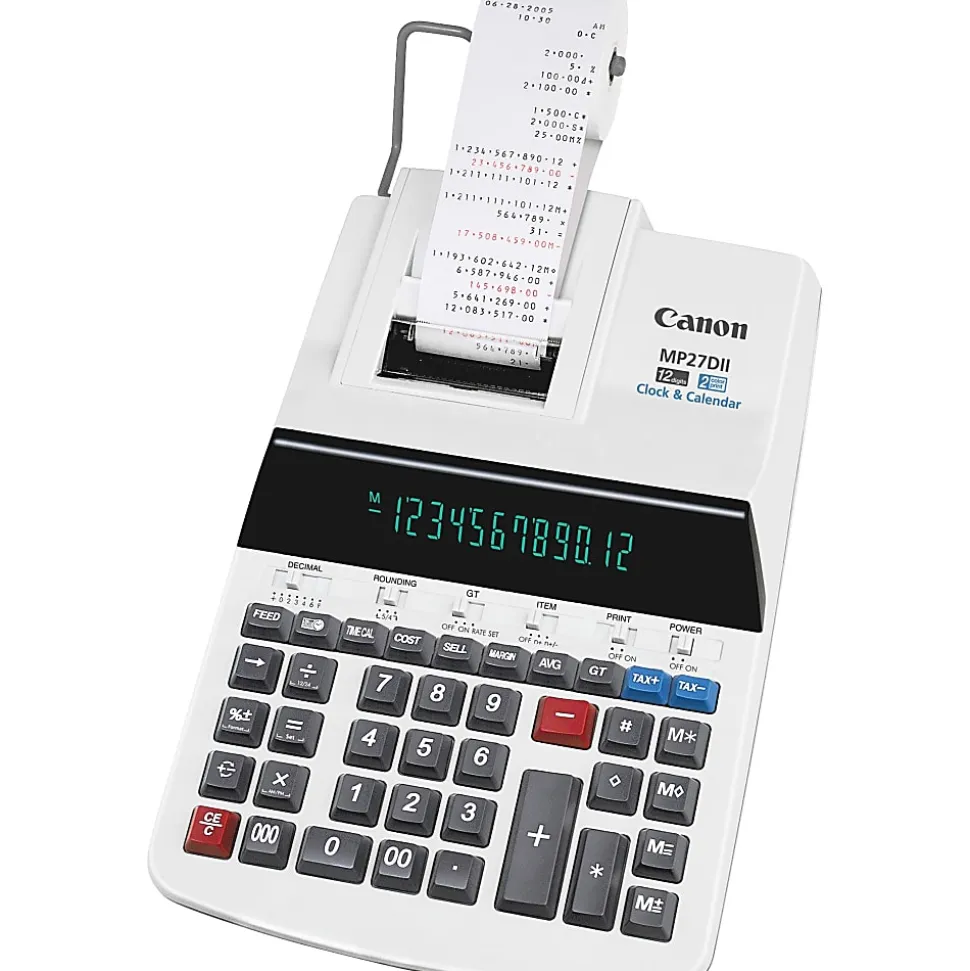 Canon MP27DII Printing Calculator, Gray