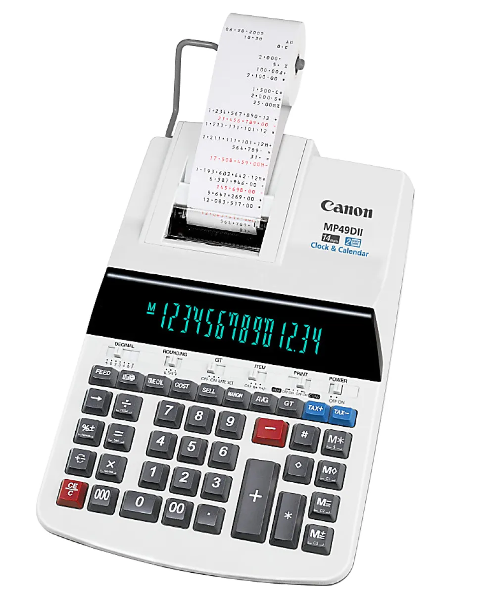 Canon MP49DII Printing Calculator, Gray