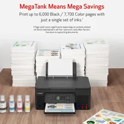 Canon® PIXMA™ G3270 MegaTank Wireless Inkjet All-In-One Color Printer, Black