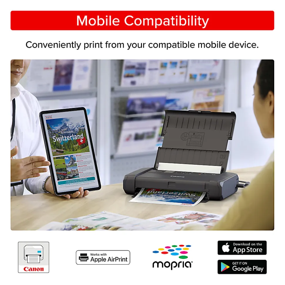 Canon PIXMA TR160 Wireless Inkjet Portable Color Printer