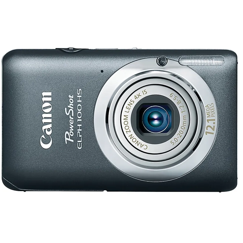 Canon PowerShot ELPH 100 HS 12.1-Megapixel Digital Camera, Gray