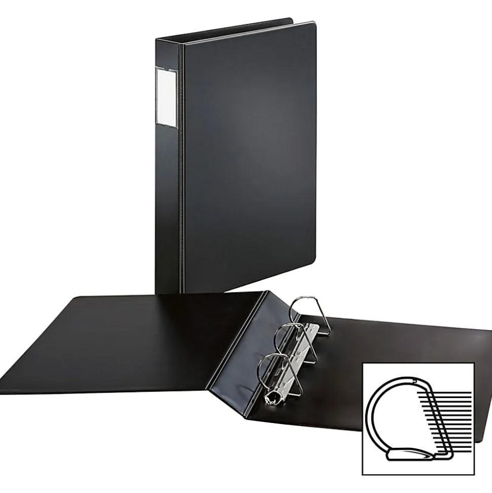 Cardinal® Slant-D® Legal-Size 3-Ring Binder, 2" Slant Rings, Black