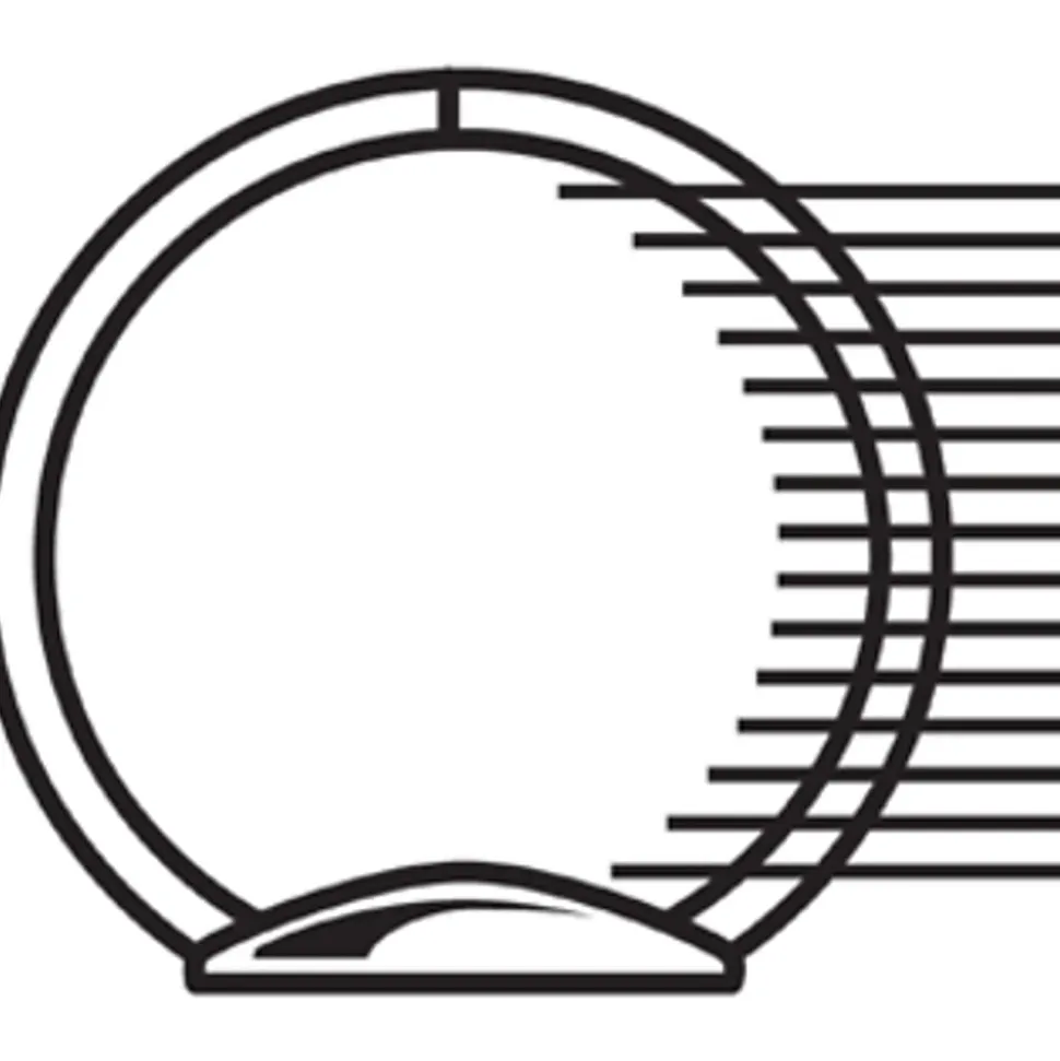Cardinal Treated ClearVue™ Locking 3-Ring Binder, 1 1/2" Round Rings, 52% Recycled, White