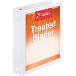 Cardinal Treated ClearVue™ Locking 3-Ring Binder, 1 1/2