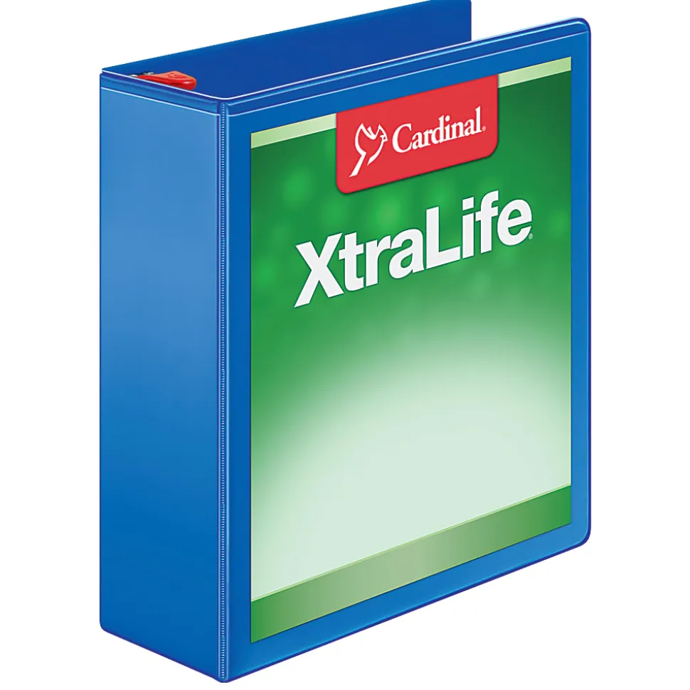 Cardinal® XtraLife™ Locking Slant-D® Ring 3-Ring Binder, 3" D-Rings, Blue
