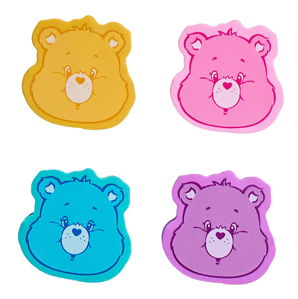 Care Bears Licensed Eraser Set, 1-1/4" x 1-1/4", Set of 4 Erasers