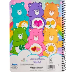 Care Bears Licensed Single Subject Wide Ruled Notebook, 8.5" x 11", 70 Sheets, Quantity 1